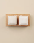 Priya White Stone Rectangle Drawer Knobs