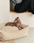 Beige Sheepdog Bed, Snozy