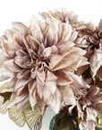 Pack of 6 x 55cm Dahlia Flower Stem - Dusty Pink-3