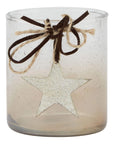 Ombre Star Glass Candle Holder Coffee Glow