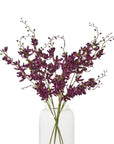 Vibrant Purple Cymbidium Spray | Elegant Floral Decor