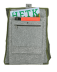 Cafe Backpack with G-hook - Khaki & Beige
