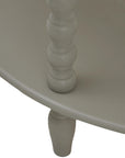 Three Tier Half Moon Table Soft Grey