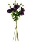 Dhalia PomPom Artificial Flowers Purple-1