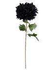 Pack of 6 x Artificial Flowers Extra Large Reflex Chrysanthemum - Black 75cm-4