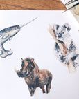 Personalised Watercolour Koala Bear Wall Print