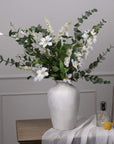 Lush Cineraria Eucalyptus Spray | Large Floral Decor