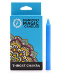 Manifest Magic Candles (pack of 12) - Blue - Throat Chakra