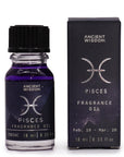 Pisces Zodiac Gift Set — Crystal Candle, Gemstone Bracelet, Bath Fizzers & Fragrance Oil