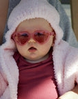 Babiators Original Mirrored Heart Sunglasses - Fuchsia Haze