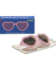 Babiators Polarised Heart Sunglasses - Frosted Pink