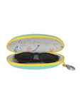 Babiators Travel Case - Aqua with Yellow Trim
