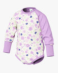 Long Sleeve Baby Bodysuit in Summer Flowers