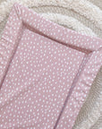 Standard Changing Mat - Dusky Pink Spots Print