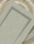 Standard Changing Mat - Sage Green Spots