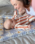 Standard Changing Mat - Blue Harlequin