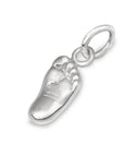 New Baby Personalised Silver Charm