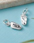 New Baby Personalised Silver Charm