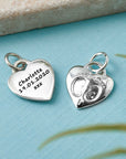 Baby Footsteps Personalised Silver Charm