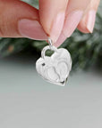 Baby Footsteps Personalised Silver Charm