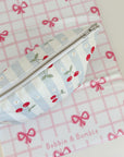 Nappy Wallet - Cherry Stripe