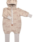 Baby Jumpsuit with Hood - Grasshopper