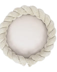 Baby Nest & Play Mat With Crib Bumper Braid - Ecru