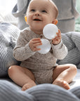 Baby Nest & Play Mat With Crib Bumper Braid - Grey