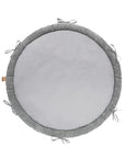 Baby Nest & Play Mat With Crib Bumper Braid - Grey