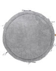 Baby Nest & Play Mat With Crib Bumper Braid - Grey
