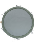 Baby Nest & Play Mat With Crib Bumper Braid - Olive Green