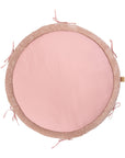 Baby Nest & Play Mat With Crib Bumper Braid - Powder Pink