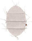 Baby Nest With Braided Bumper - Ecru