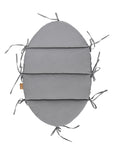 Baby Nest With Braided Bumper - Grey