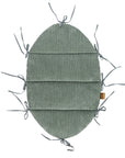 Baby Nest With Braided Bumper - Olive Green