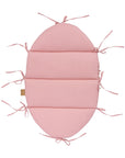 Baby Nest With Braided Bumper - Powder Pink