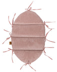 Baby Nest With Braided Bumper - Powder Pink