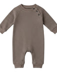 Waffle Long Sleeve Baby Romper