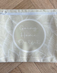 Hospital Bag Organiser Pouches - Unisex Beige Leaf Print