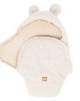 Baby Swaddle with Bear Ears – Bearly Cream