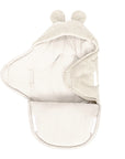 Baby Swaddle with Bear Ears – Ecru