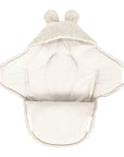 Baby Swaddle with Bear Ears – Ecru