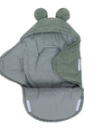 Baby Swaddle with Bear Ears – Olive Green