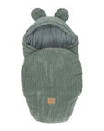 Baby Swaddle with Bear Ears – Olive Green