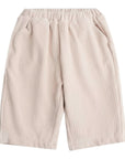 Beige Ribbed Trousers