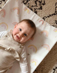 Anti-Roll Wedge Changing Mat - Rainbow Beau