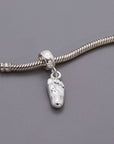 New Baby Personalised Silver Charm