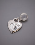 Baby Footsteps Personalised Silver Charm