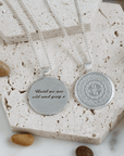 Celtic Mandala Personalised Silver Necklace