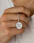 Australasia Map Globe Personalised St Christopher - Silver Chain